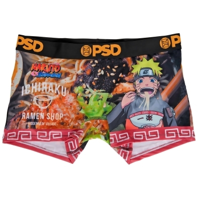 Naruto Ichiraku Ramen Microfiber Blend Boy Shorts Underwear 