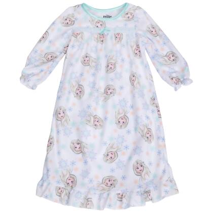 Disney Frozen 2 Elsa and Snowflakes Girl's Nightgown Pajamas 