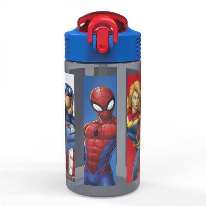 Marvel Comics Avengers Mixed Universe 16 oz. Straw Water Bottle