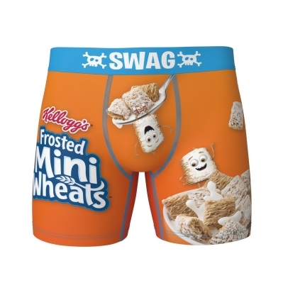 Kellogg's Frosted Mini-Wheats Cereal Box Style Swag Boxer Briefs 