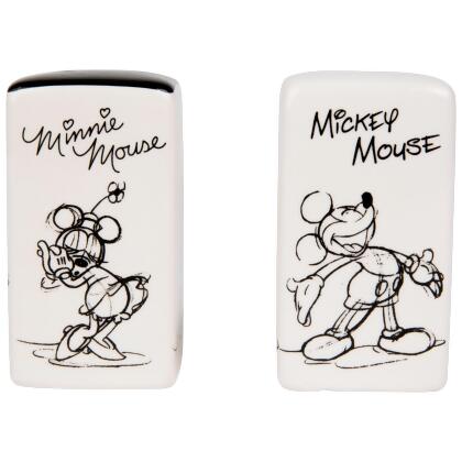 Disney Mickey and Minnie Mouse Rectangular Salt and Pepper Shakers 