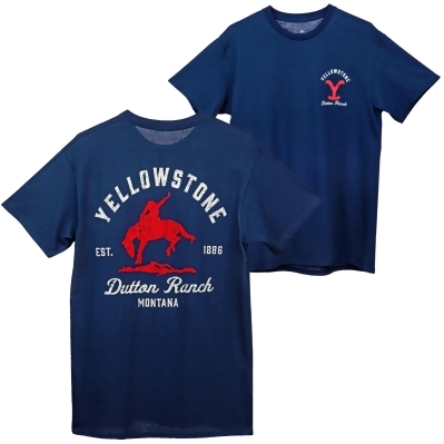 Yellowstone Dutton Ranch Montana 1886 Front-Back T-Shirt 