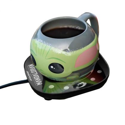 Star Wars The Mandalorian Mug Warmer with Molded Grogu Mug 