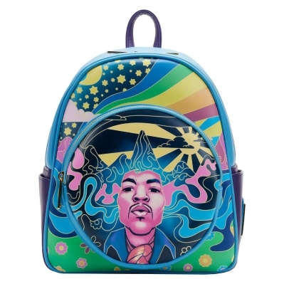 Jimi Hendrix Psychedelic Landscape Glow in the Dark Mini Backpack by Loungefly 