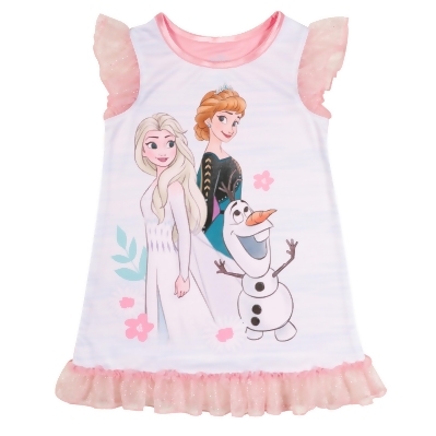 Disney's Frozen Cast Toddler Night Gown Pajamas 