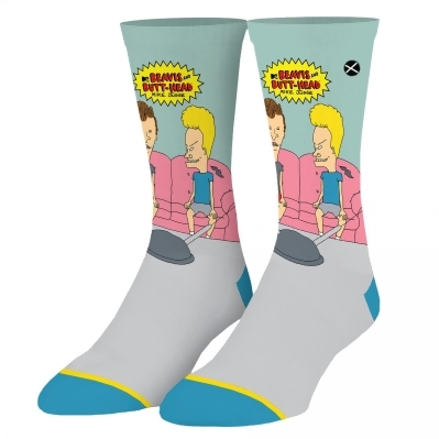 Beavis and Butt-Head Couch Sitting Crew Socks 