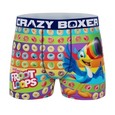 Froot Loops Colorful Toucan Sam Men's Crazy Boxer Briefs Shorts 