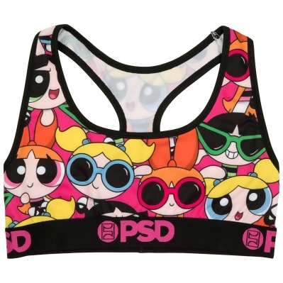 Powerpuff Girls Summer Shades PSD Sports Bra 