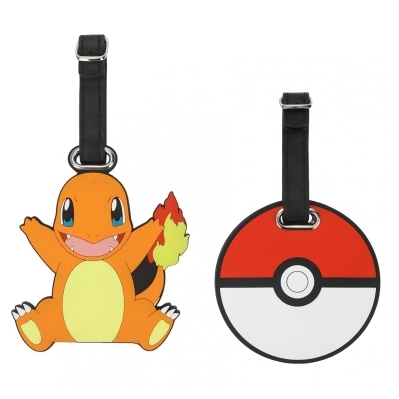 Pokemon Charmander and Pokeball Luggage Tags 
