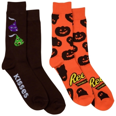 Hershey's Kisses and Reese's Cups Spooky 2-Pairs of Crew Socks 