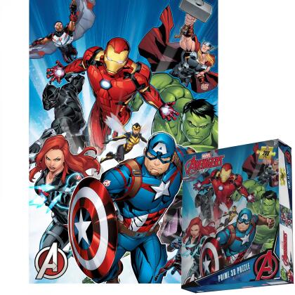 Marvel Avengers Lenticular Puzzles – Twin Pack