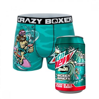 Crazy Boxers Bud Light Cans All Over Print Men's Boxer Briefs-Small (28-30)  