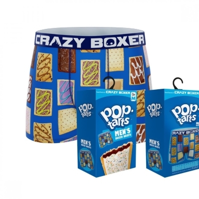 Crazy Boxers Pop Tart Flavors Boxer Briefs in Pop Tart Box 