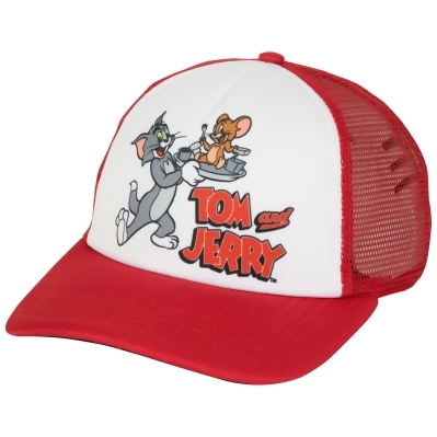 Tom and Jerry Dinner Time Snapback Trucker Hat 