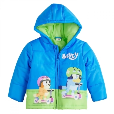 Bluey Bike Ride Puffy Toddler's Jacket 