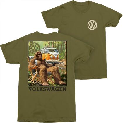 Volkswagen Sasquatch on Break Front and Back Print T-Shirt 