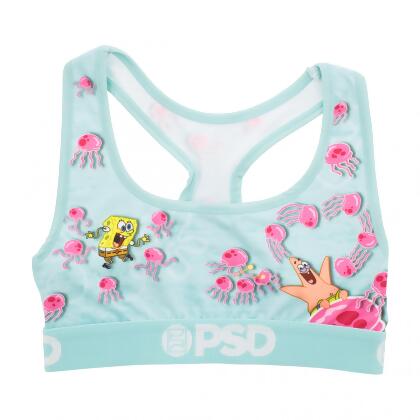 SpongeBob SquarePants Jellyfishing PSD Sports Bra 