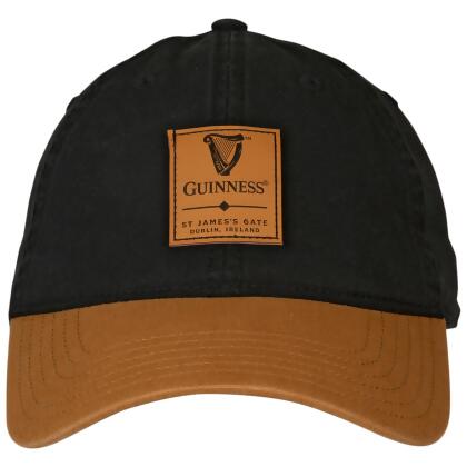 Guinness Leather Harp Emblem Patch Adjustable Hat alternate image