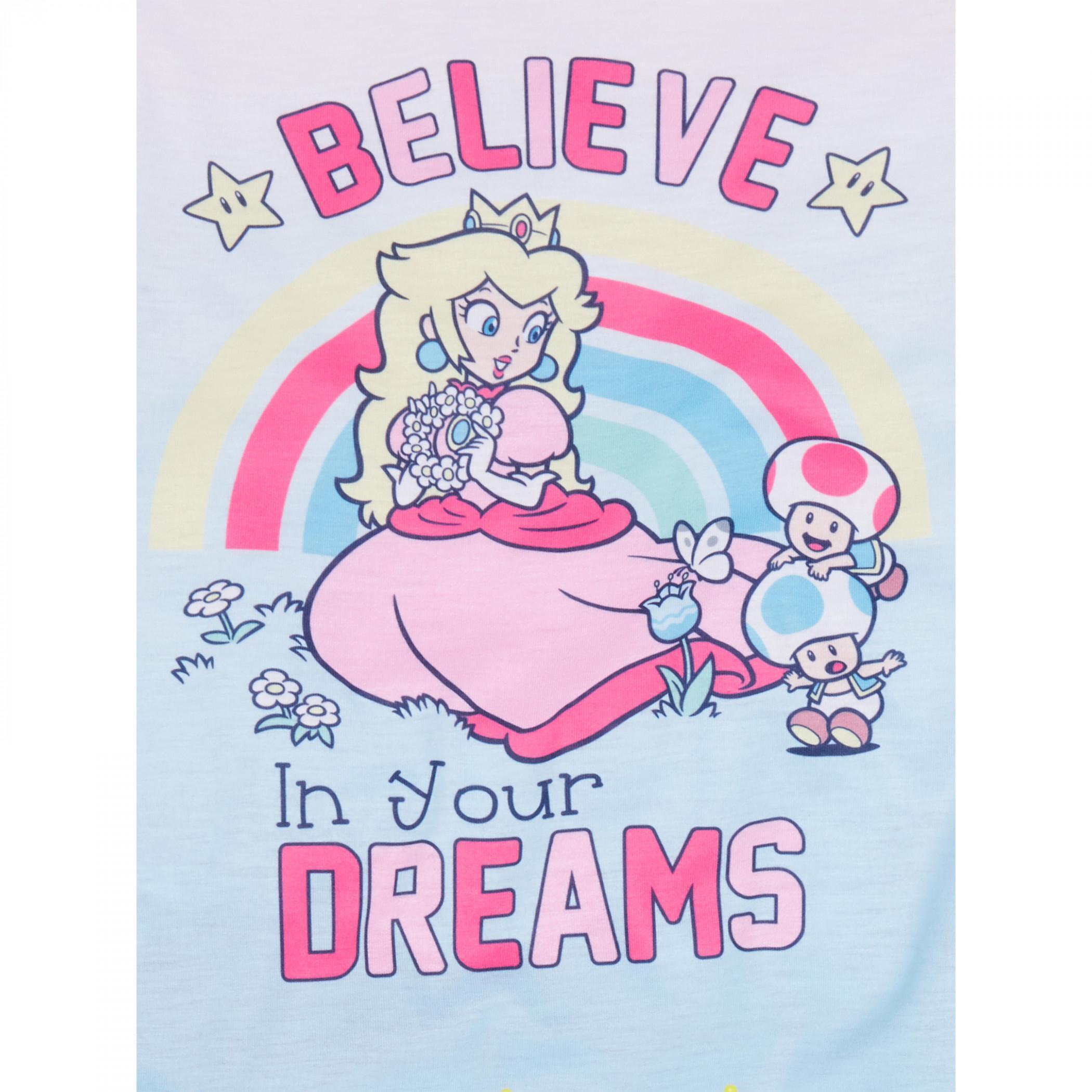 Super Mario Princess Peach Believe in Your Dreams Girl's Pajama Set alternate image