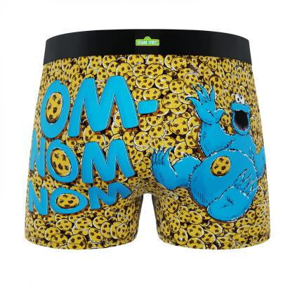 Sesame Street Cookie Monster Button Fly Boxer Shorts
