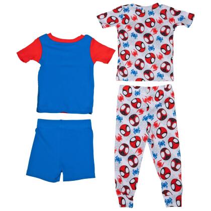 Marvel Comics Spider-Man Costume and AOP Toddler 4-Piece Pajama Set alternate image