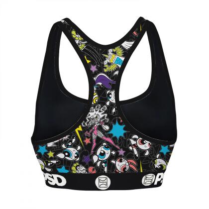 Powerpuff Girls Comic Pop PSD Sports Bra alternate image