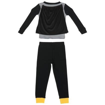Batman Cosplay 2-Piece Long Sleeve Toddler Pajama Set with Cape alternate image