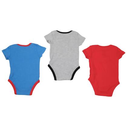 Justice League Superman Batman and Flash 3-Pack Infant Bodysuit Set alternate image