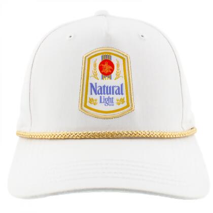 Natty Light Rowdy Gentleman Vintage Logo White Snapback Hat alternate image