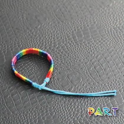 PAR.T | RAINBOW LGBT PRIDE SERIES-6-COLOR WEAVING BRACELET(BLUE) 