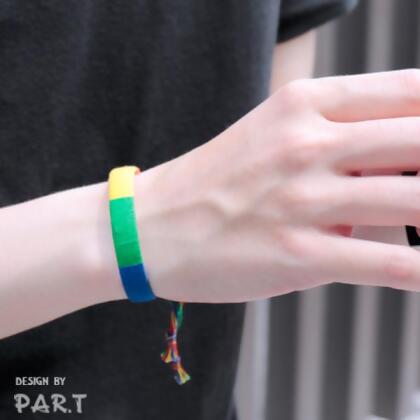 PAR.T | Rainbow LGBT Pride Series- Wide Rainbow Surfer Bracelet 