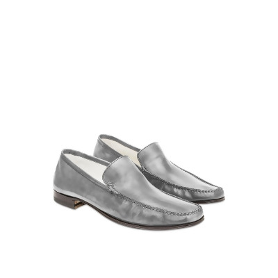 Pakerson Designer Shoes Gray Italian Handmade Leather Loafer Gray Italian Handmade Leather Loafer