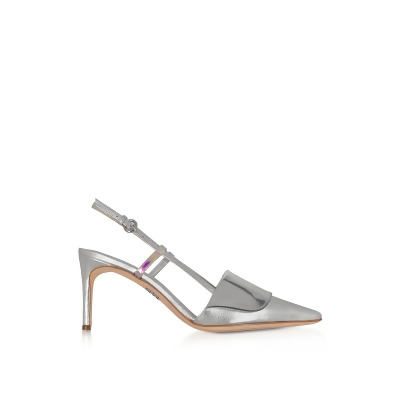 silver designer shoes