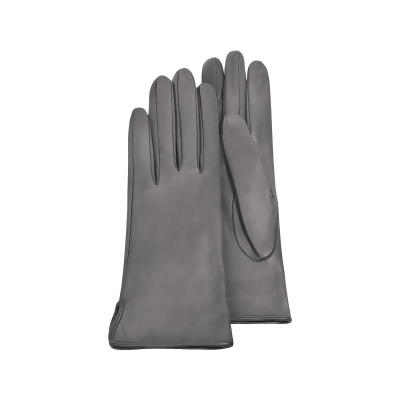 womens gray leather gloves