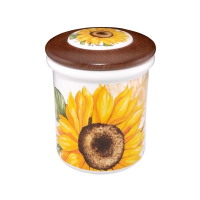 Spigarelli Designer Kitchen Dining Sunflower Ceramic And Wood