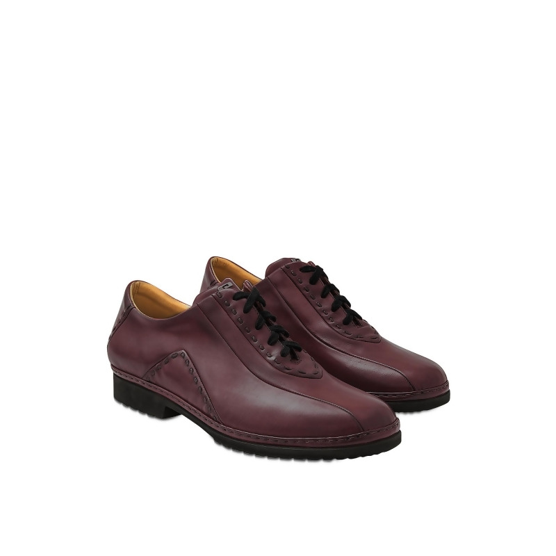 Burgundy lace up shoes Clearance