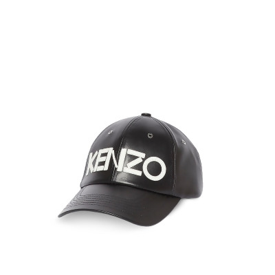 mens black leather baseball cap