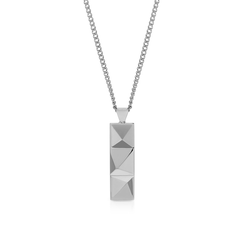 tag necklace silver