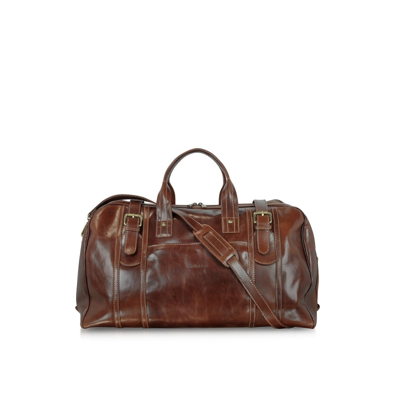 leather holdall with wheels