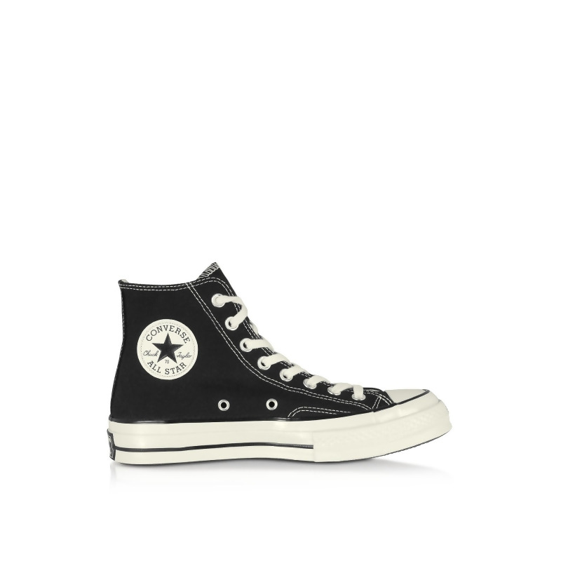 black high top canvas sneakers