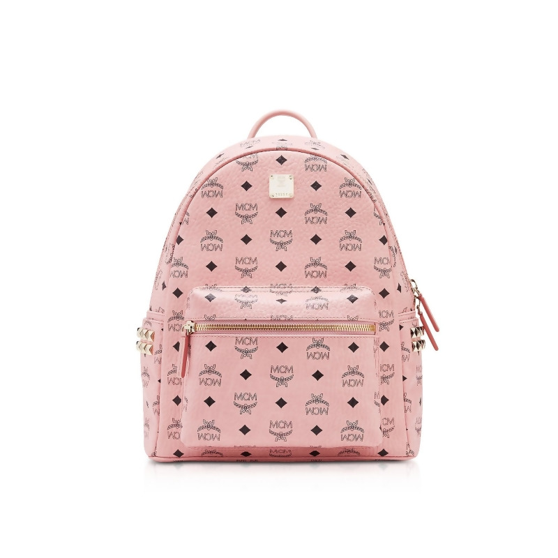 mcm small pink backpack