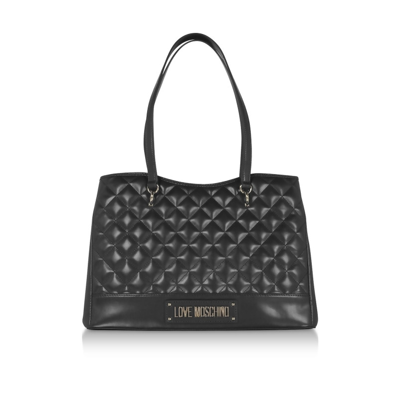 black quilted designer bag