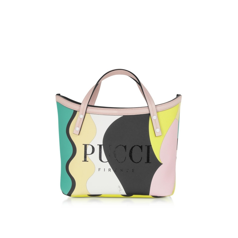 designer coated canvas tote