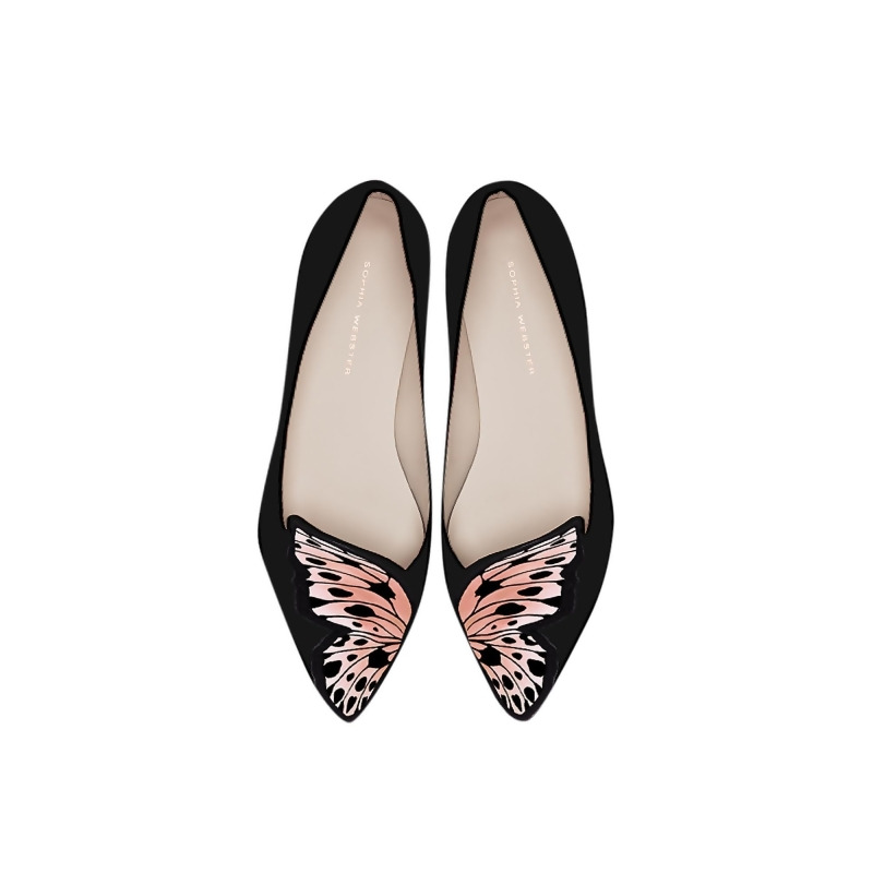 designer shoes with butterfly wings