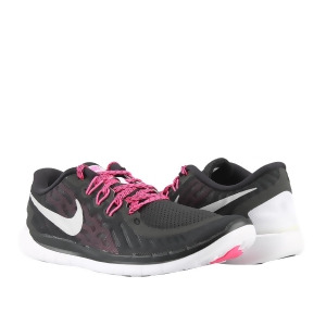 Nike 5.0 Gs Black/Pink-Metallic Silver Girls' Running Shoes 725114-006 - 7 Grade School