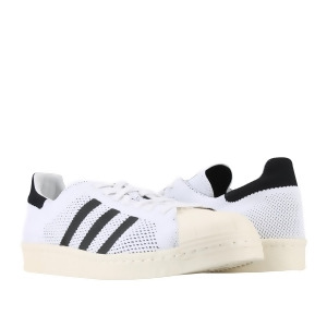 Adidas Original Superstar 80s Primeknit White/Blk Men's Basketball Shoes S82779 - 9.5