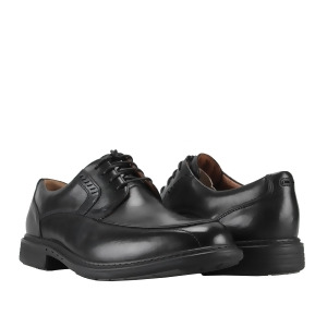 Clarks Un.Rage Moc Toe Black Leather Men's Casual Shoes 26067492 - 8