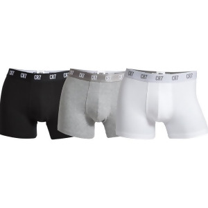 Cristiano Ronaldo Cr7 3-Pack Boxer Briefs B/g/w Men's Underwear 8100-49-633 - S