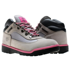 Timberland Field Boot Grey/Pink Junior Girls Boots 3294R - 6.5 Grade School