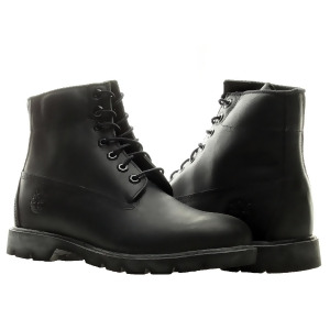 Timberland 6-Inch Basic Waterproof Black Smooth Leather Men's Boots 10069 - 10